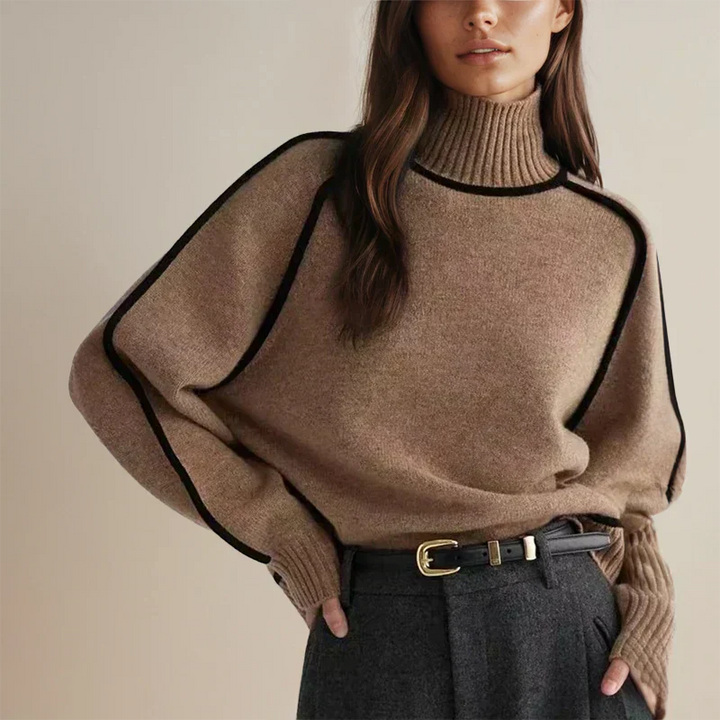 Amandine | Oversized Loose Turtleneck Sweater