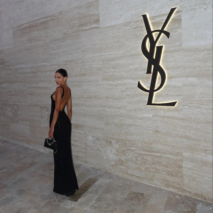 Nyx Black Knitted Backless Maxi Dress