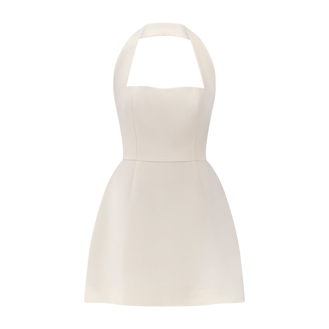 Celestia Structured Mini Dress | White