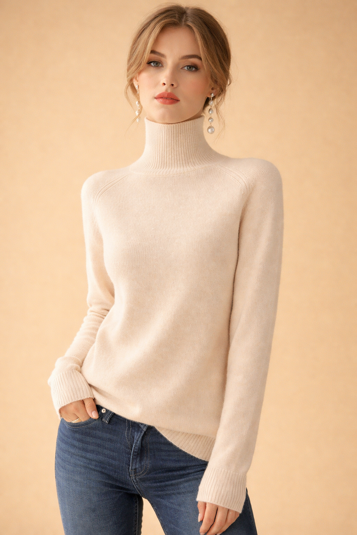Karivelle | Classic Turtleneck Knit Sweater