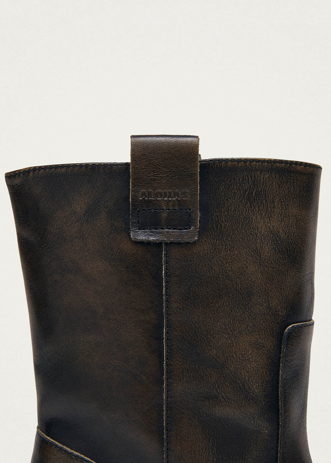 Rajan Vintage Effect Brown Leather Boots