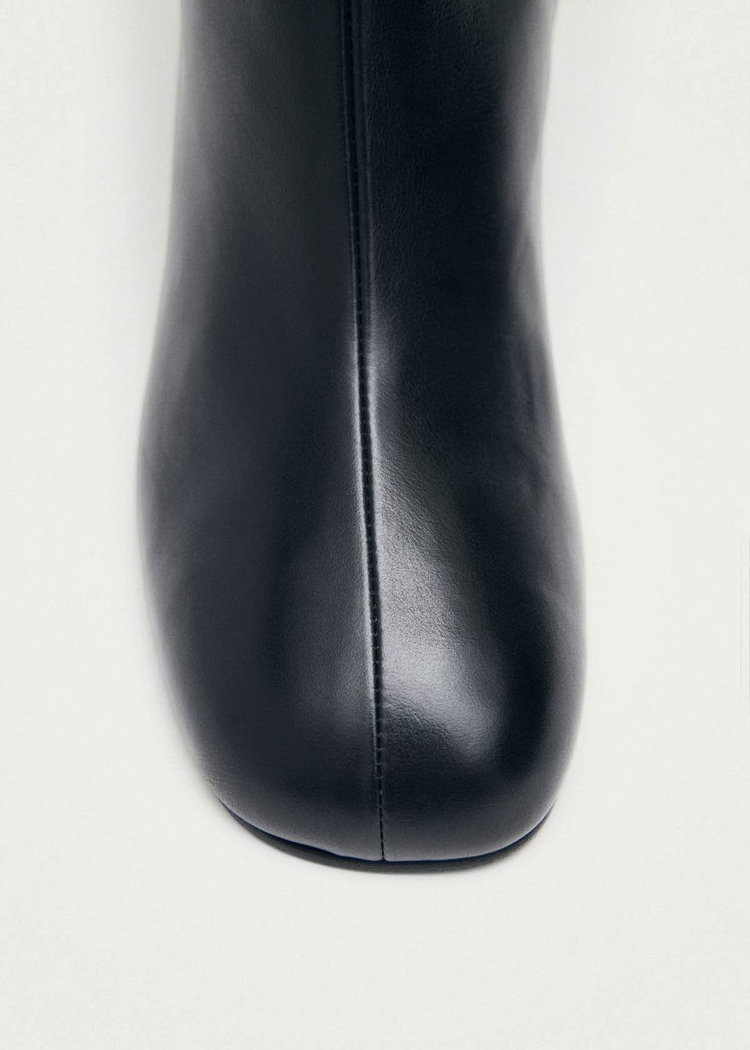 Roebar Black Leather Ankle Boots