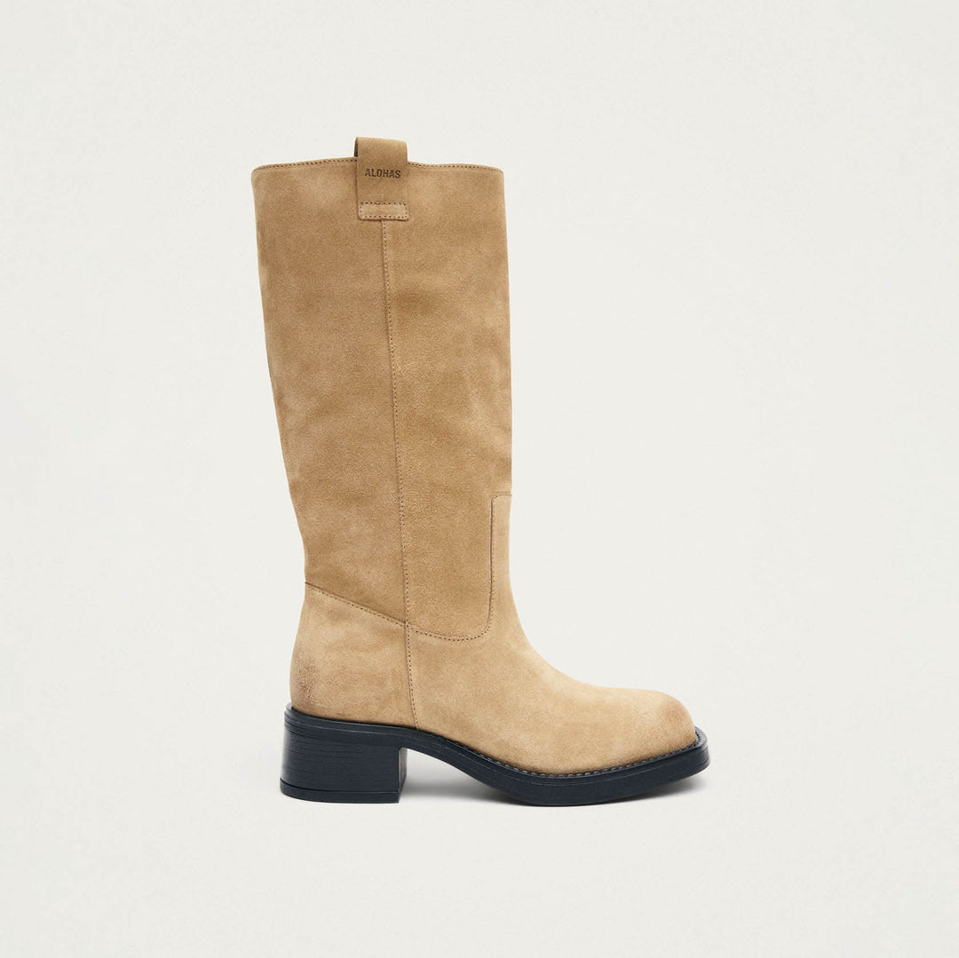 Sajan Suede Sand Leather Boots
