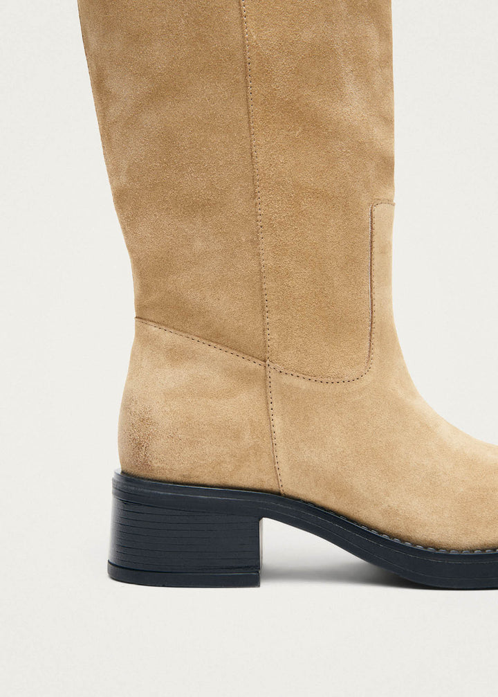 Sajan Suede Sand Leather Boots