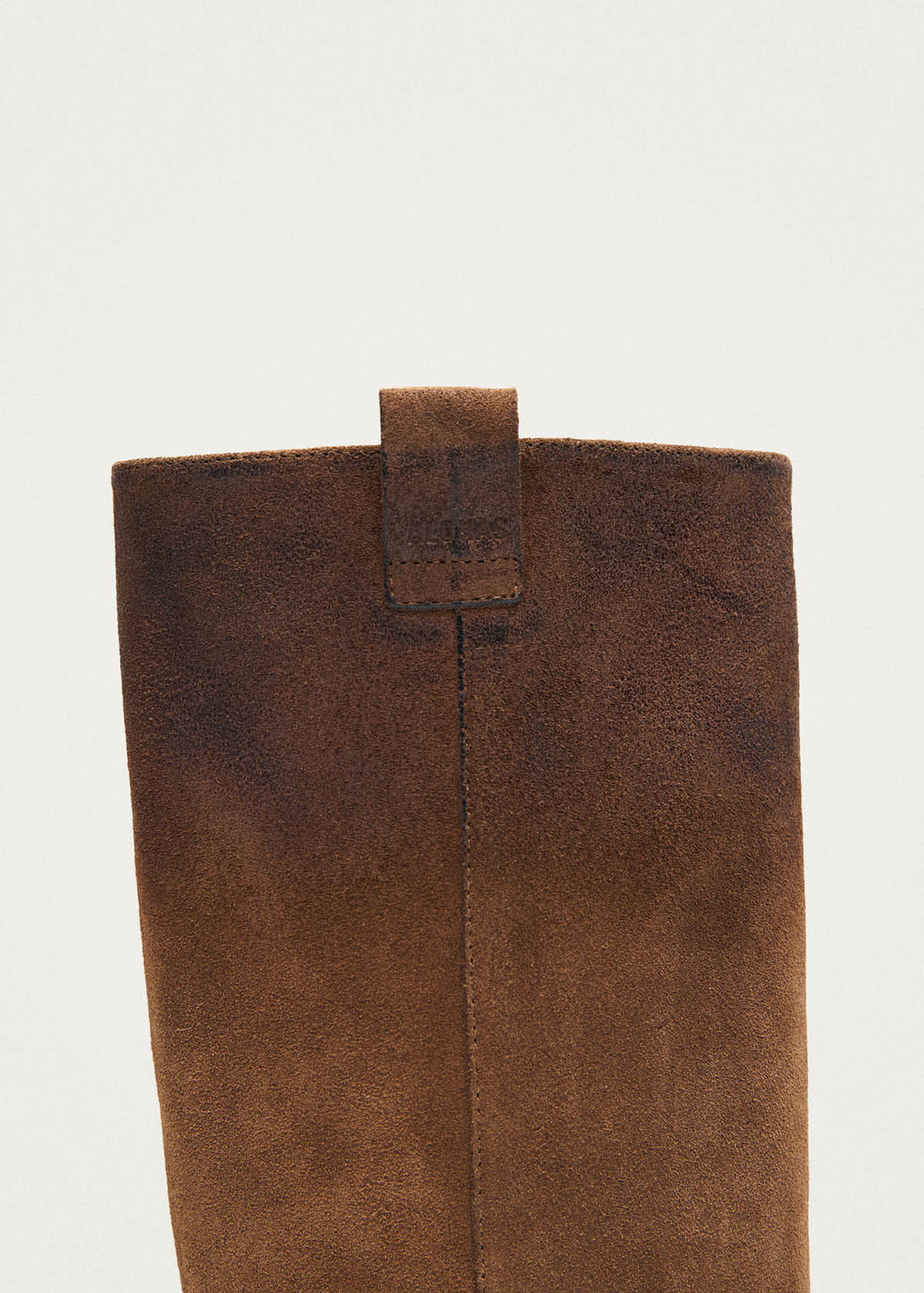 Sajan Vintage Effect Suede Brown Leather Boots