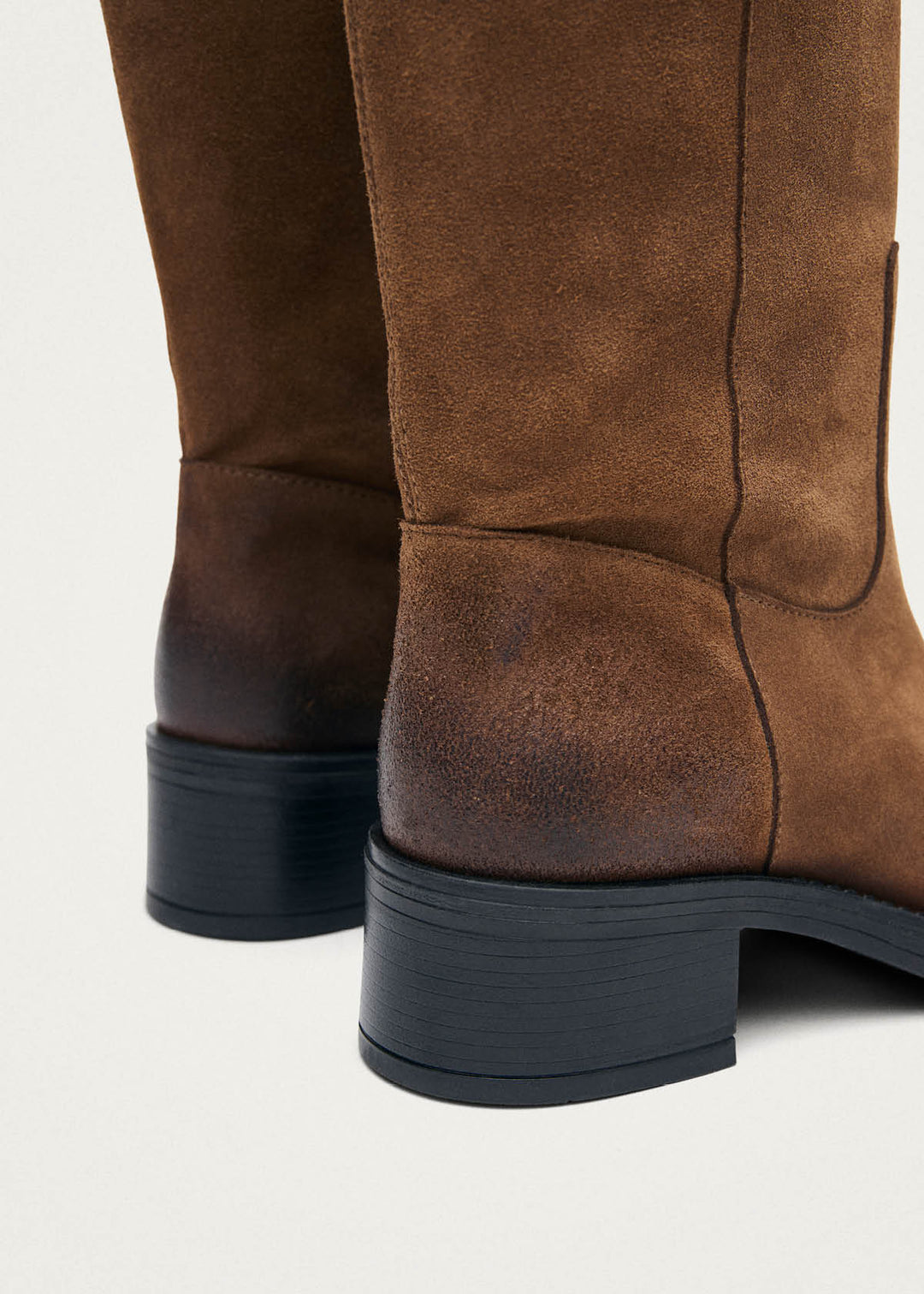 Sajan Vintage Effect Suede Brown Leather Boots