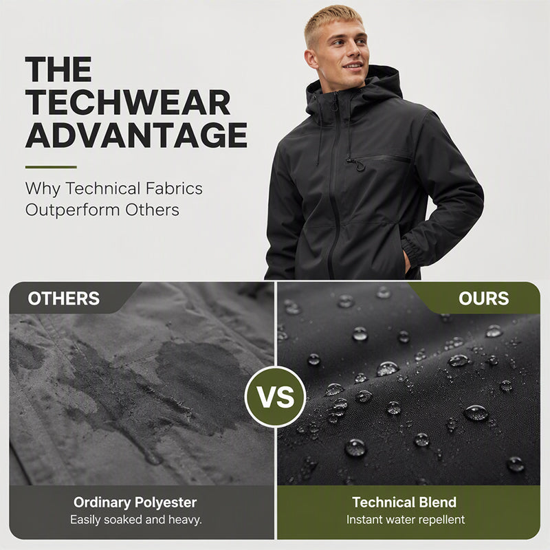All-Weather Utility Waterproof Oversized Hooded Jacket