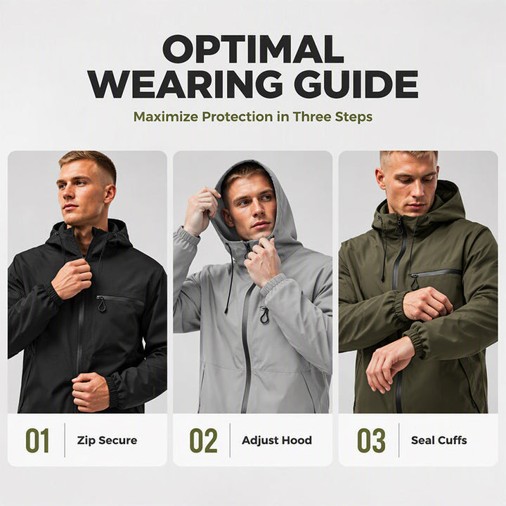 All-Weather Utility Waterproof Oversized Hooded Jacket