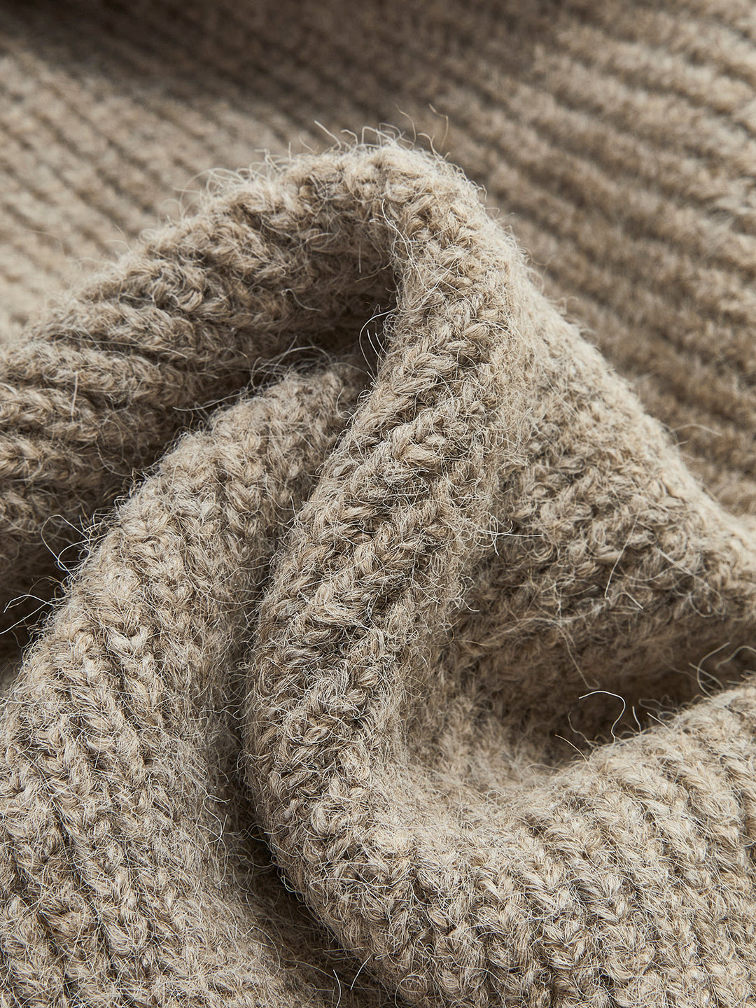 Clotilde | Long Wool Blend Button-Up Knit Cardigan
