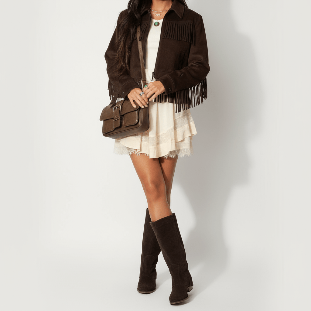Paloma Dark brown Texan Boots