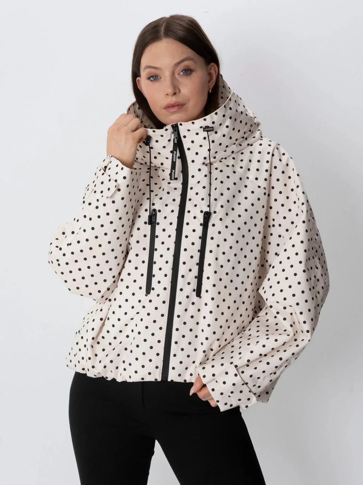 The Elara Dot Short Oversized Rain Jacket