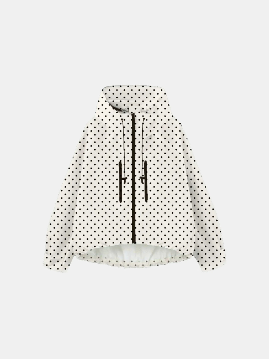 The Elara Dot Short Oversized Rain Jacket