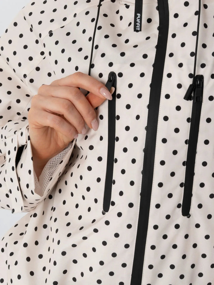 The Elara Dot Short Oversized Rain Jacket