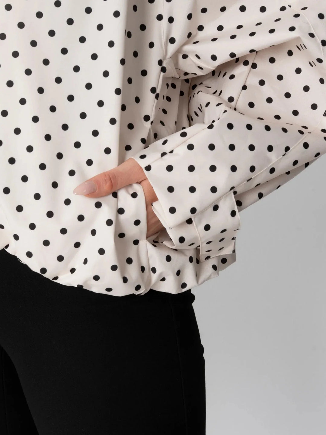 The Elara Dot Short Oversized Rain Jacket
