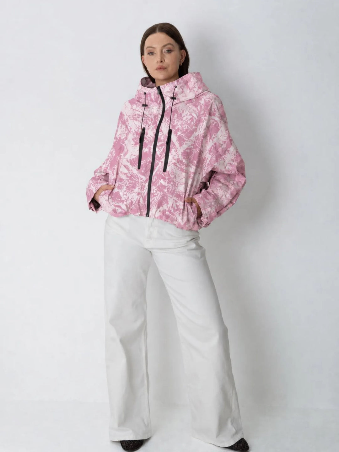 The Elara Camouflage Oversized Rain Jacket