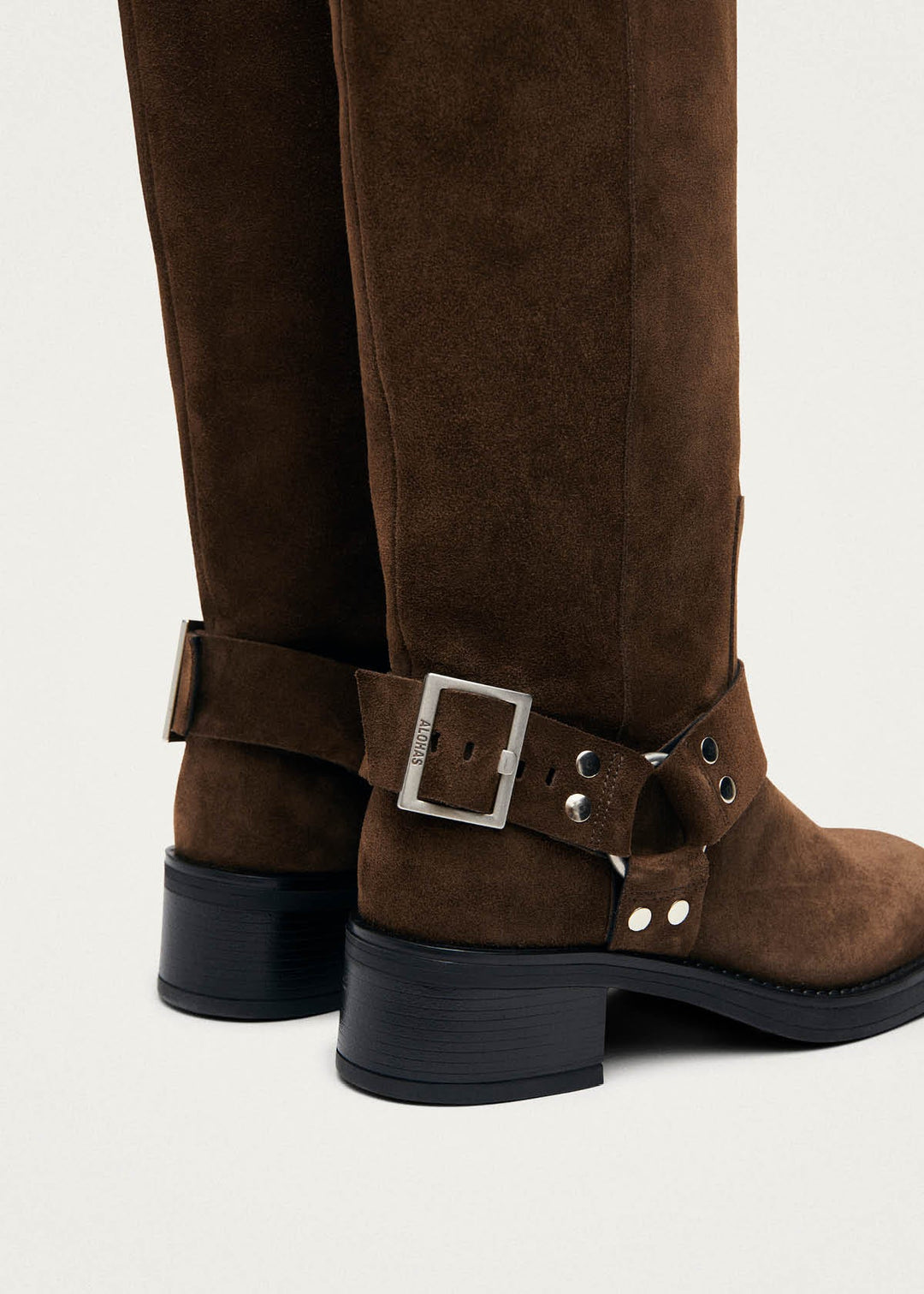 Tomi Suede Brown Leather Boots