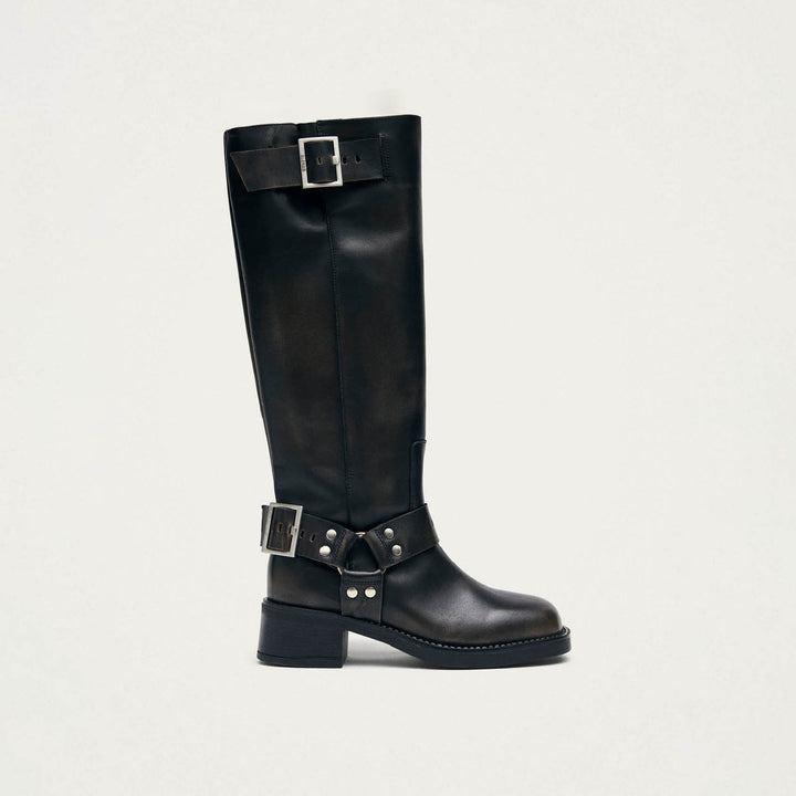 Tomi Vintage Effect Brown Leather Boots