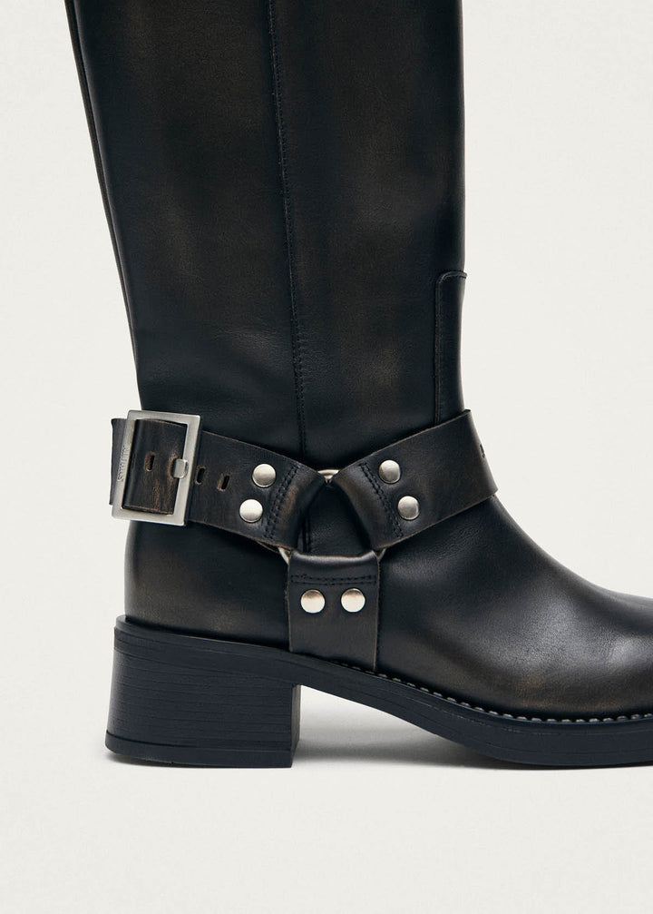 Tomi Vintage Effect Brown Leather Boots