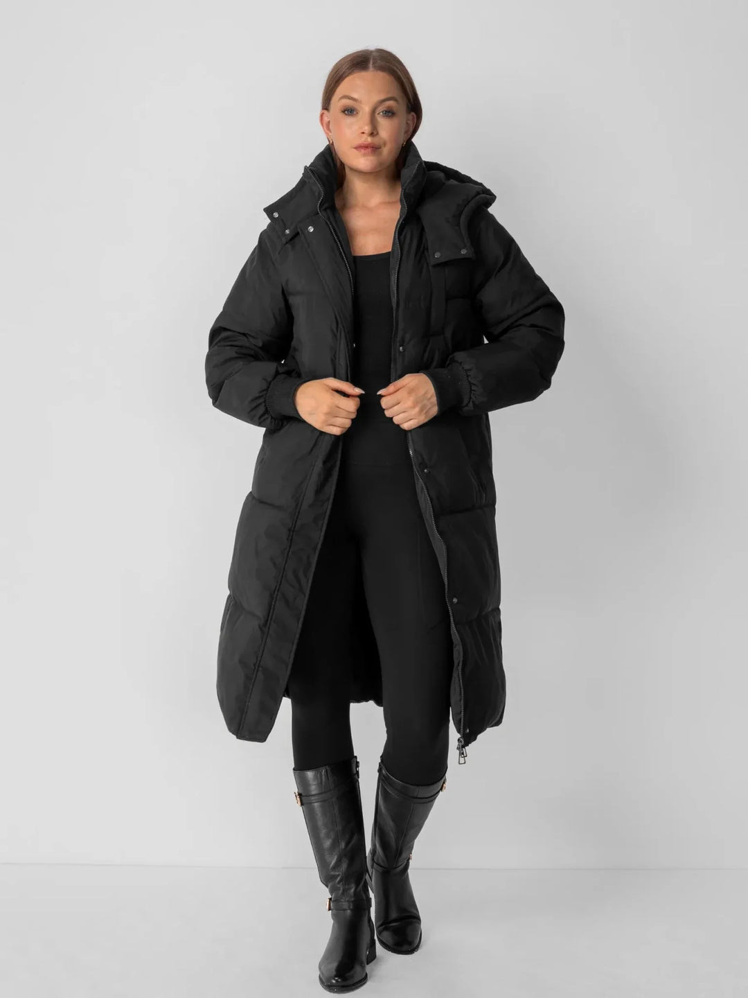 WarmCore™ Classic Long Hooded Puffer Jacket