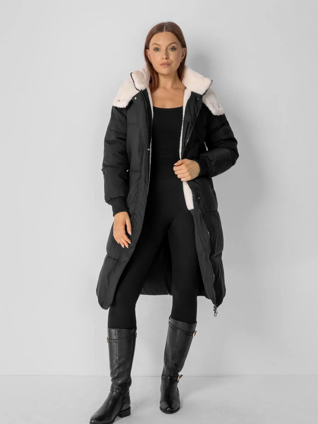WarmCore™ Classic Long Hooded Puffer Jacket