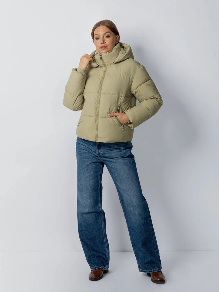 WarmCore™ Classic Short Detachable Hooded Puffer Jacket