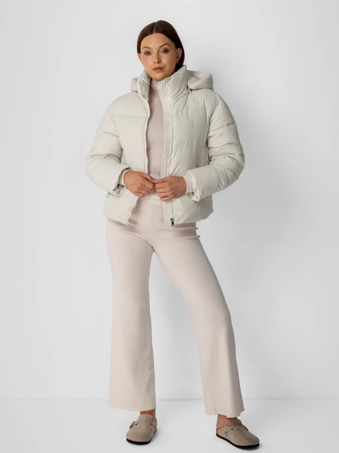 WarmCore™ Classic Short Detachable Hooded Puffer Jacket