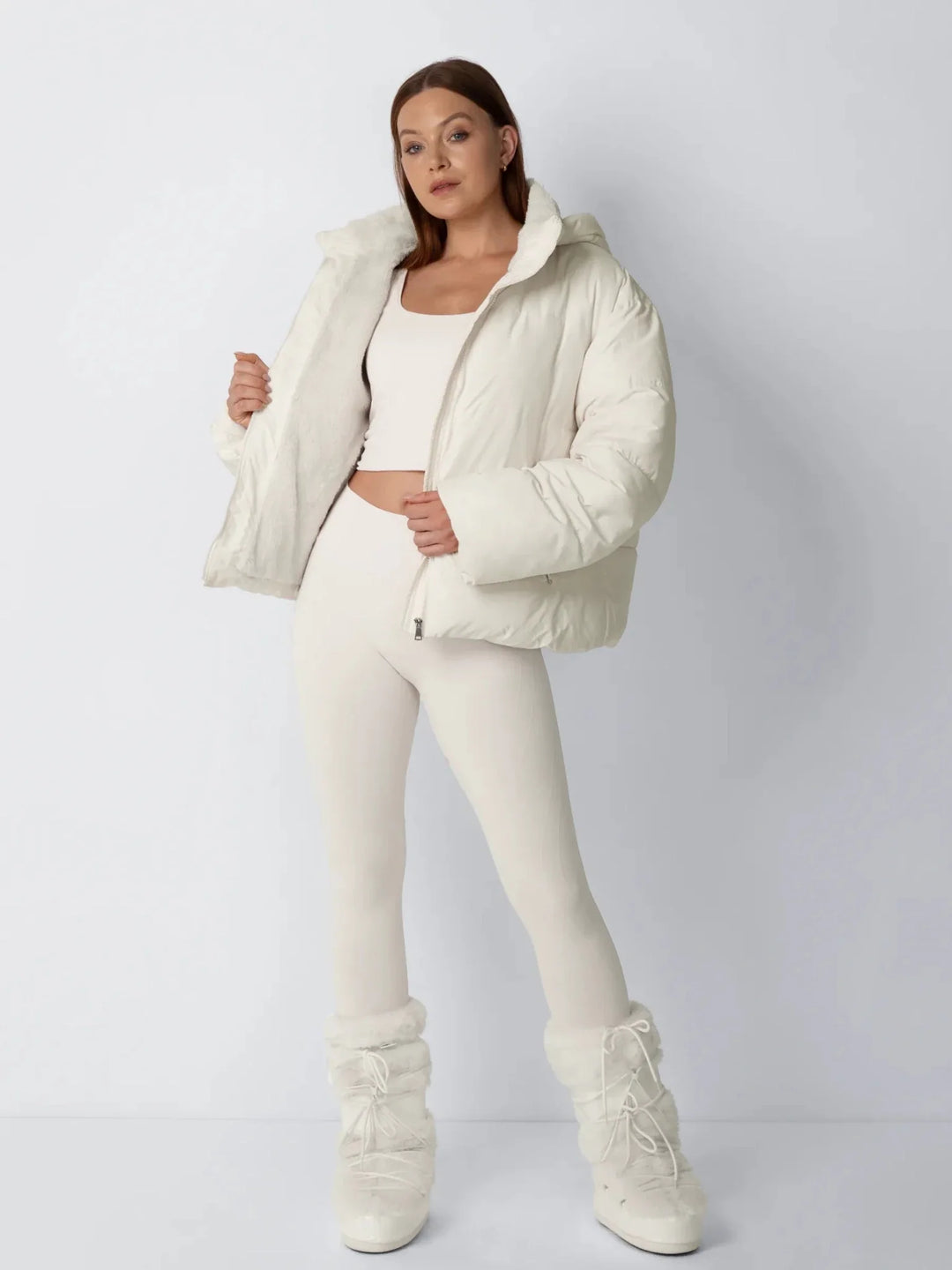WarmCore™ Classic Short Detachable Hooded Puffer Jacket