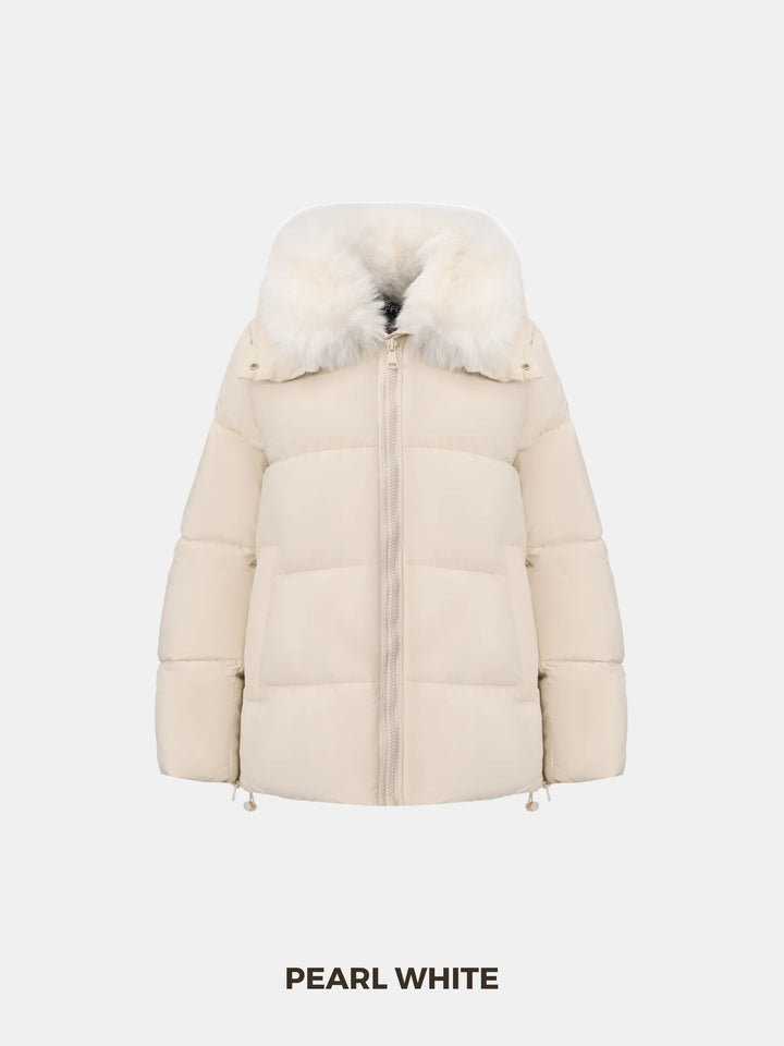 WarmCore™ Detachable Faux Fur Collar Hooded Puffer