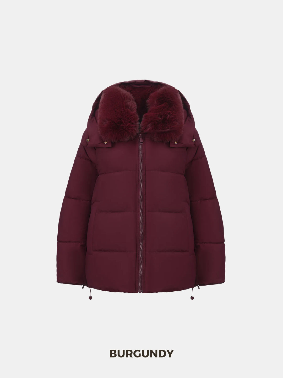 WarmCore™ Detachable Faux Fur Collar Hooded Puffer