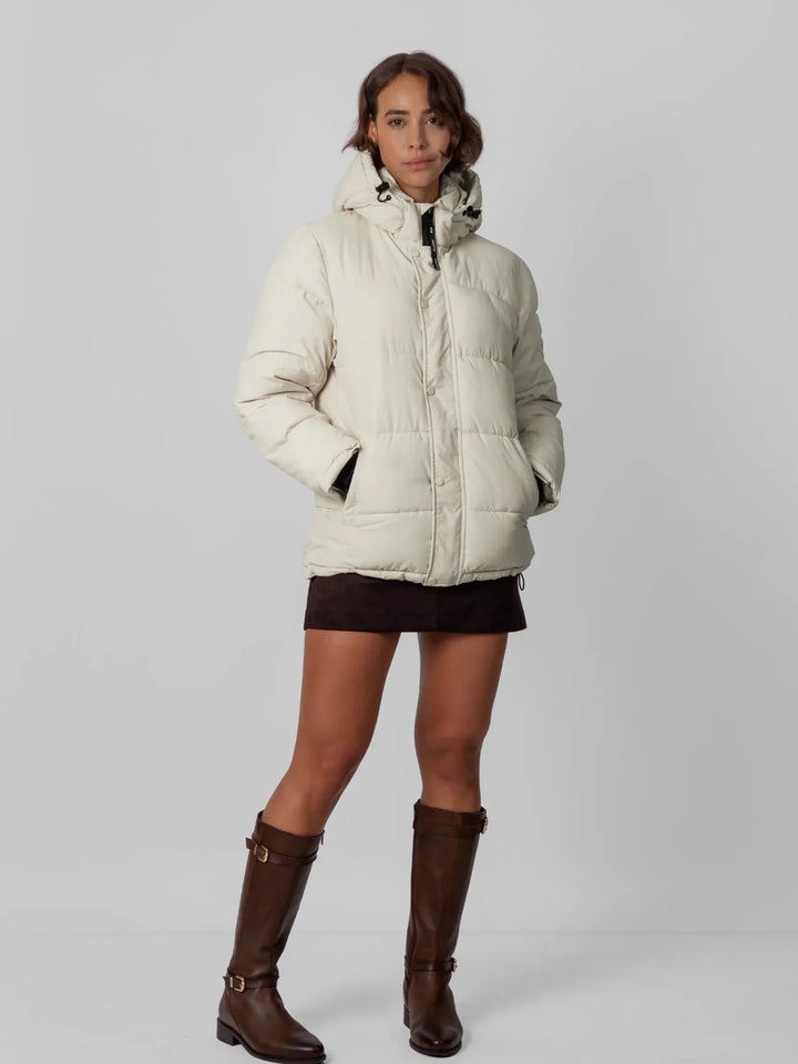 WarmCore™ Detachable Hooded Regular Length Puffer Jacket