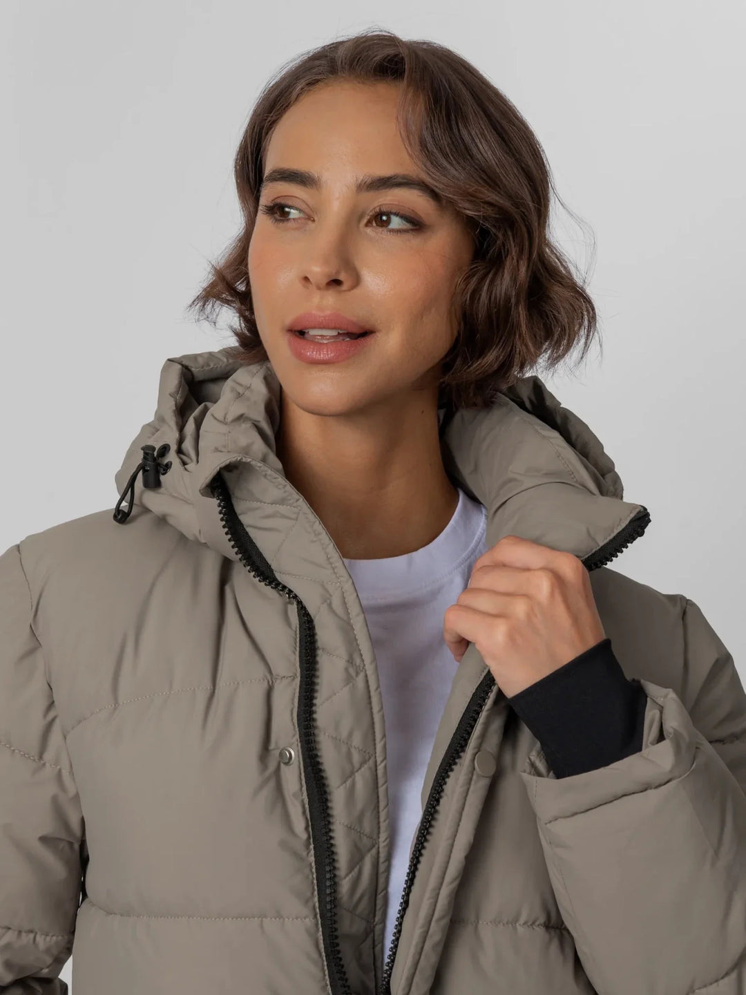 WarmCore™ Detachable Hooded Regular Length Puffer Jacket