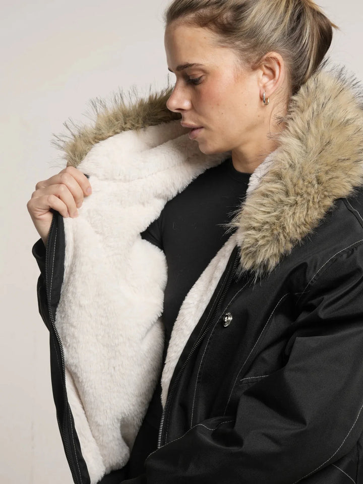 WarmCore™ Faux Fur Lined And Trim Bomber Jacket