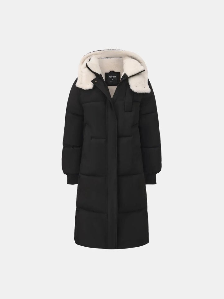 WarmCore™ Faux Fur Lined Classic Long Puffer