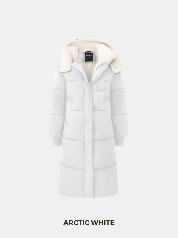 WarmCore™ Faux Fur Lined Classic Long Puffer