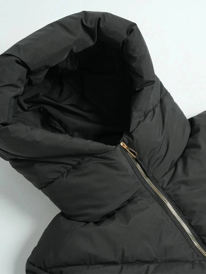 WarmCore™ Gold-tone Belted Puffer Jacket