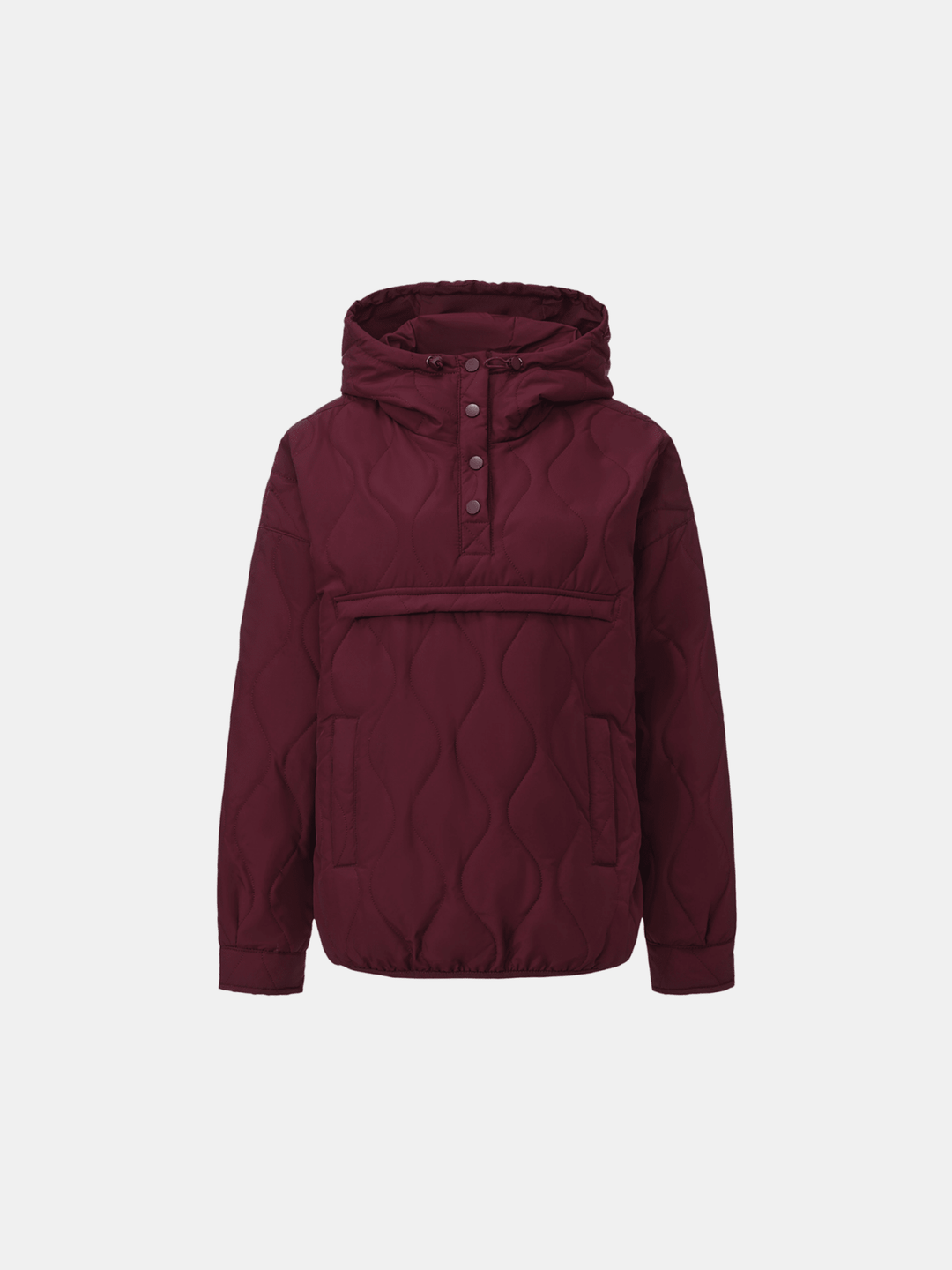 WarmCore™ Kangaroo Pocket Packable Quilted Puffer Hoodie