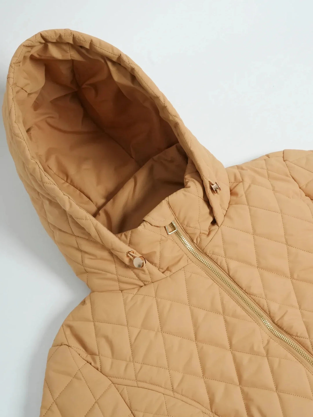 WarmCore™ Long Dimond Quilted Belted Puffer