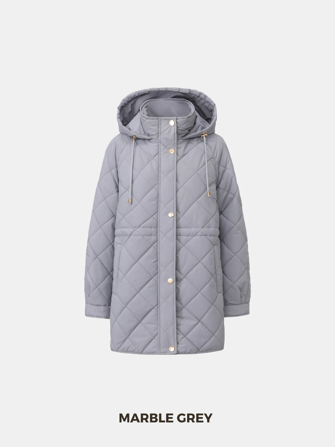 WarmCore™ Mid Length Diamond Quilted Puffer