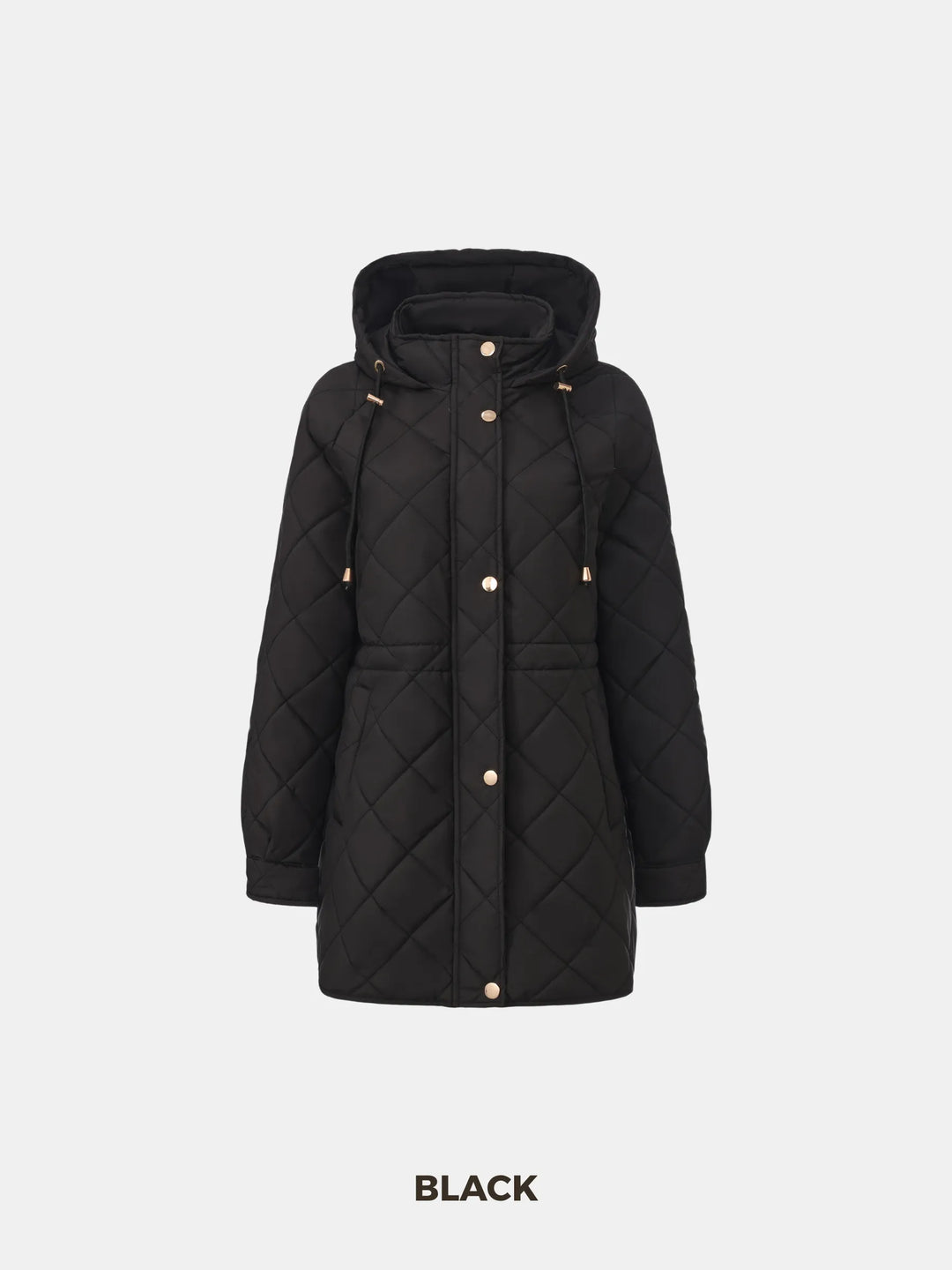 WarmCore™ Mid Length Diamond Quilted Puffer
