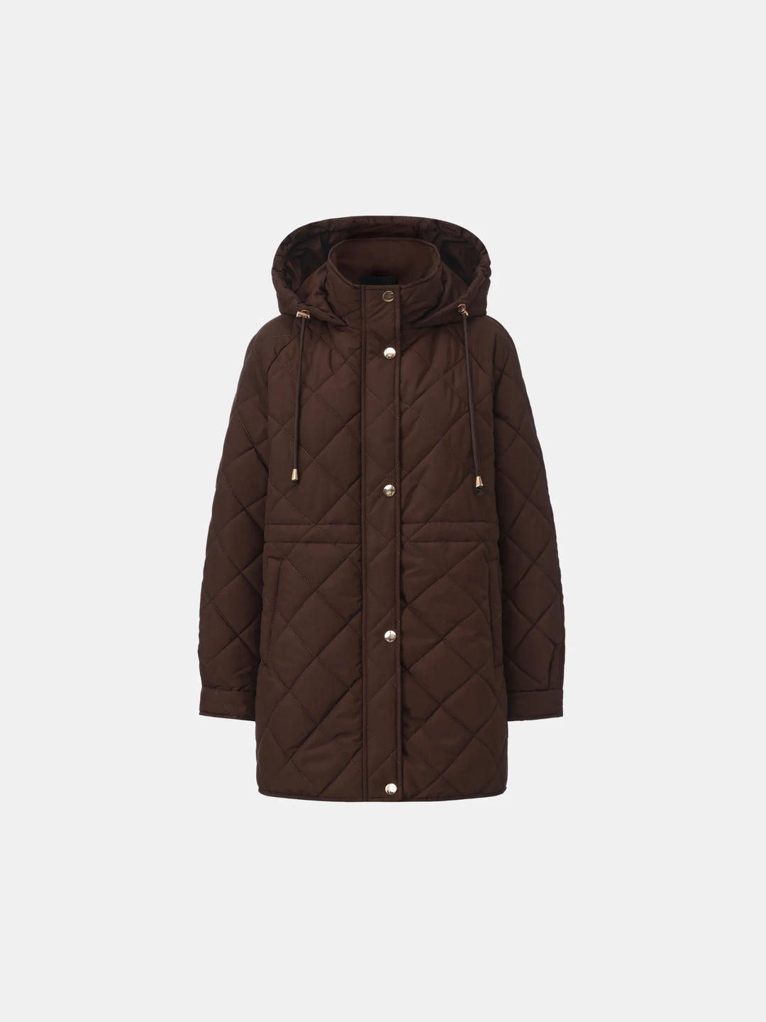 WarmCore™ Mid Length Diamond Quilted Puffer
