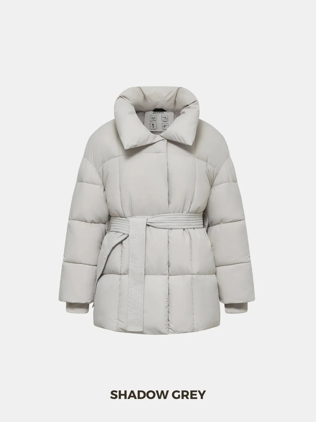 WarmCore™ Premium Mid Length Belted Puffer Jacket Women Casual Coat