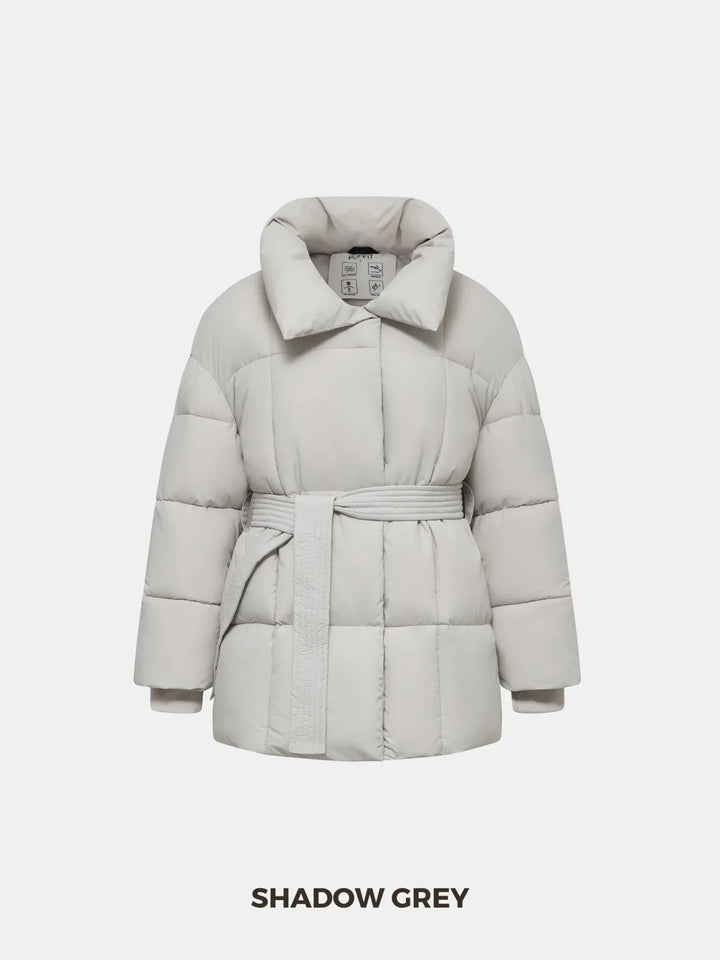 WarmCore™ Premium Mid Length Belted Puffer Jacket Women Casual Coat