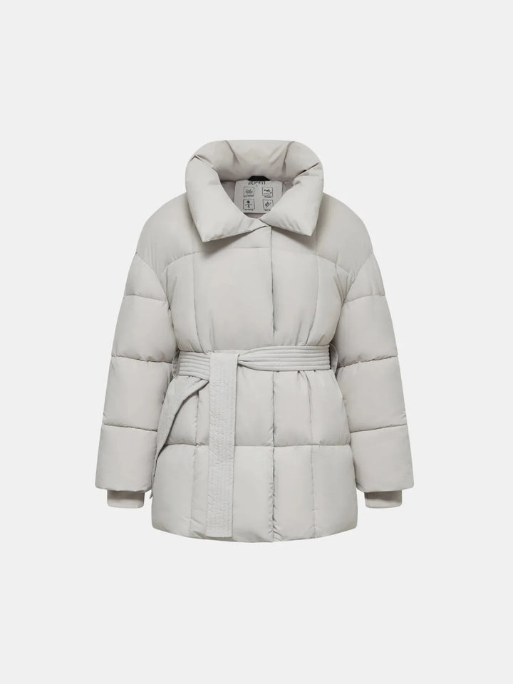 WarmCore™ Premium Mid Length Belted Puffer Jacket Women Casual Coat