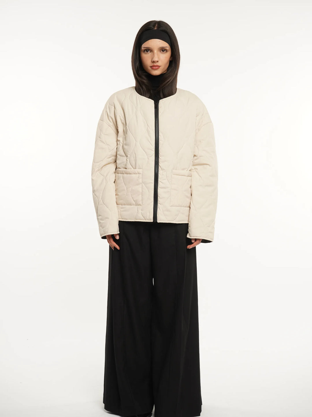 WarmCore™ Round Neck Quilted Puffer Jacket