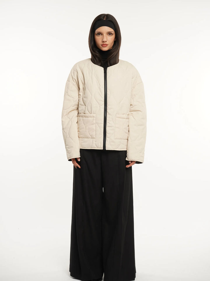 WarmCore™ Round Neck Quilted Puffer Jacket