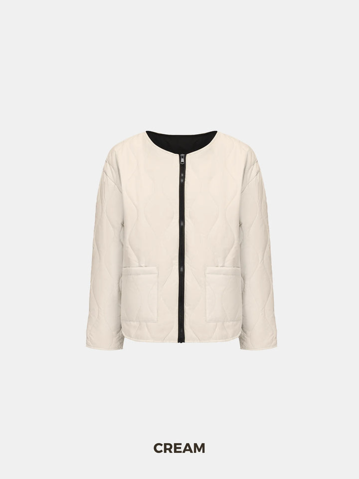 WarmCore™ Round Neck Quilted Puffer Jacket
