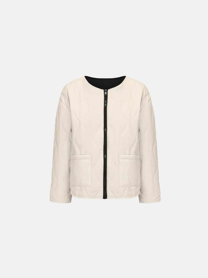 WarmCore™ Round Neck Quilted Puffer Jacket