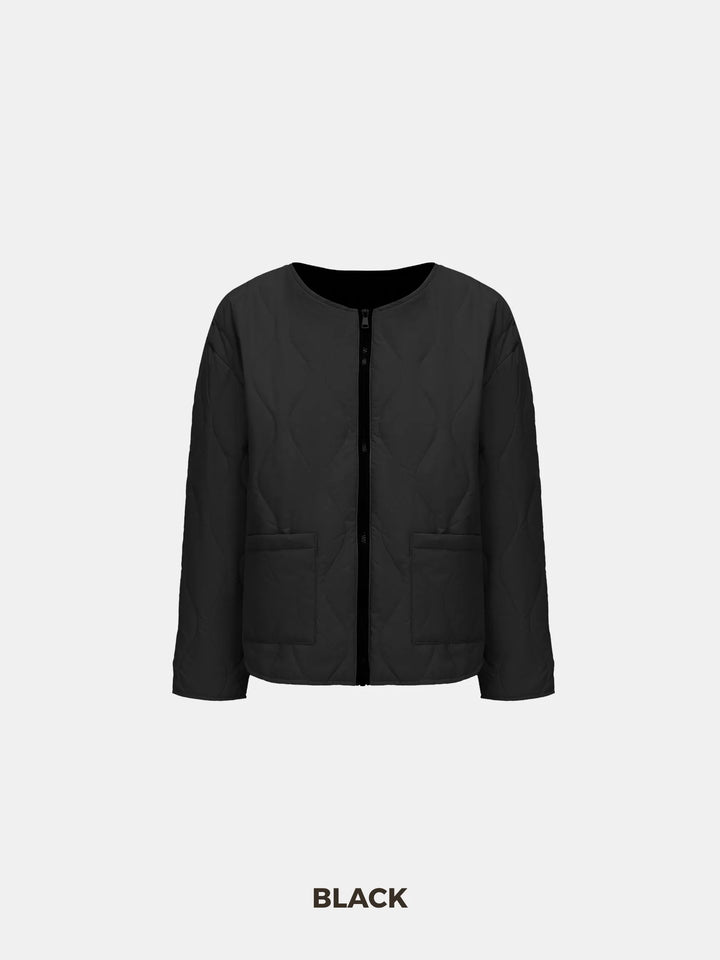 WarmCore™ Round Neck Quilted Puffer Jacket