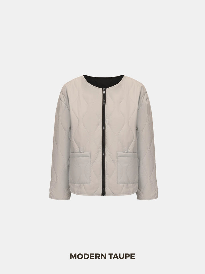 WarmCore™ Round Neck Quilted Puffer Jacket