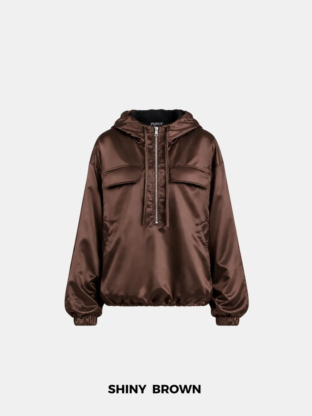 WarmCore™ Shiny Oversized Fleece Lined Hoodie